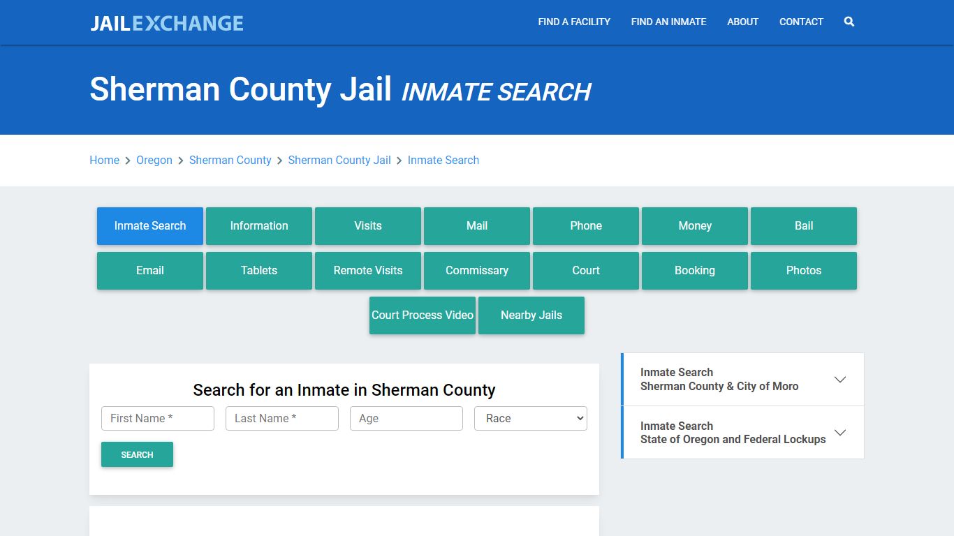 Sherman County Jail, OR Inmate Search: Roster & Mugshots