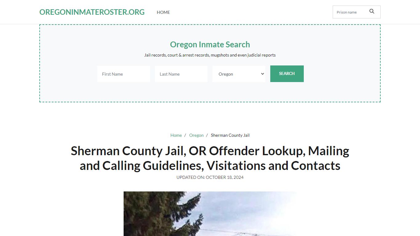 Sherman County Jail, OR: Inmate Search Options, Visitations, Contacts